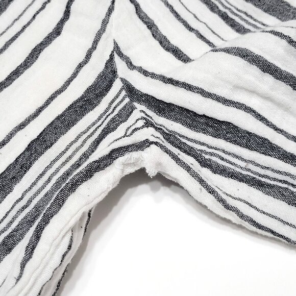 Bryn Walker Womens Boat Neck Shift Dress Size L Cotton Gauze Stripe 3/4 Sleeve - Picture 12 of 12